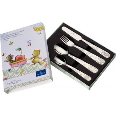 Набір дитячий столових приборів 4 одиниці Hungry as a Bear Villeroy&Boch
