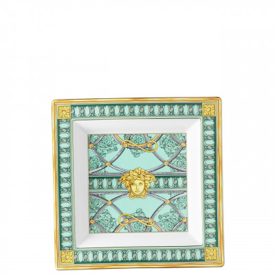 Блюдо квадратне 22 см Scala Palazzo Verde від Versace 14085-403664-25822