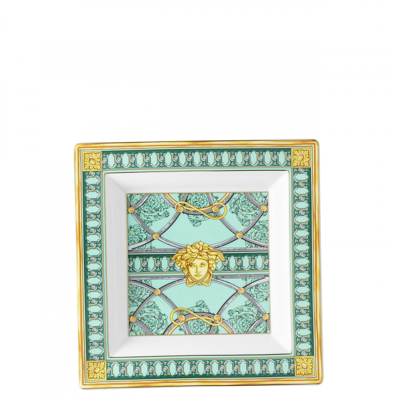 Блюдо квадратне 22 см Scala Palazzo Verde від Versace 14085-403664-25822