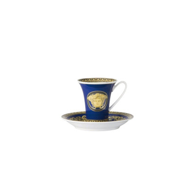 Чашка с блюдцем 0.09 л Medusa Blau от Versace 19325-409620-14720