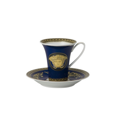 Чашка с блюдцем 0.19 л Medusa Blau від Versace 19325-409620-14740