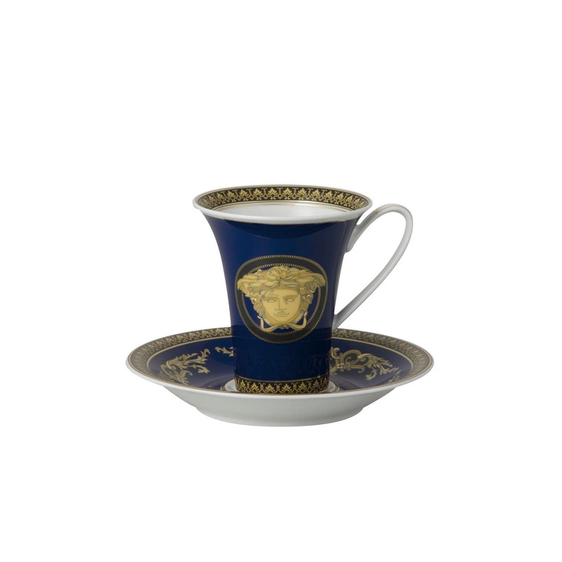 Чашка с блюдцем 0.19 л Medusa Blau від Versace 19325-409620-14740